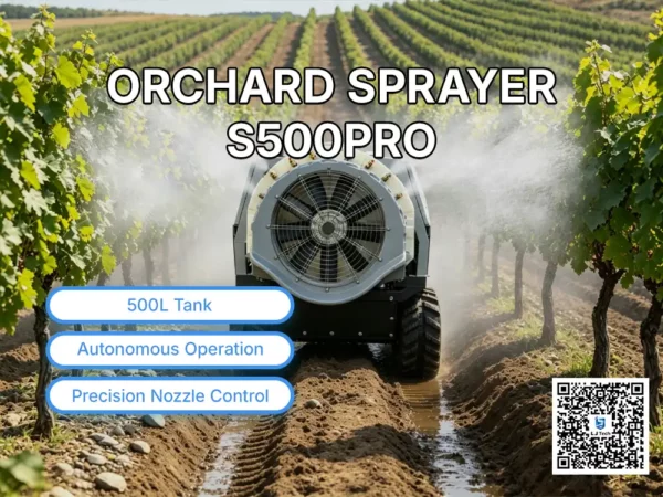 orchard Sprayer s500Pro | The star of the demonstration was Lanjiang Tech’s tracked intelligent orchard robot.