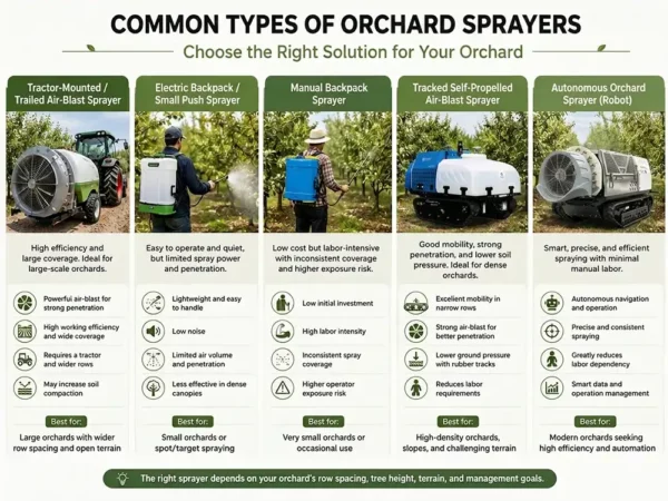 Common Types of Orchard Sprayers